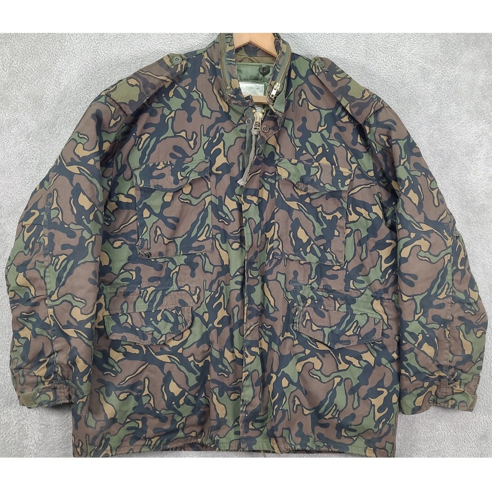 Winchester Mens Camo Field Coat XL M-65 Style Quilted Removable Liner Camouflage
